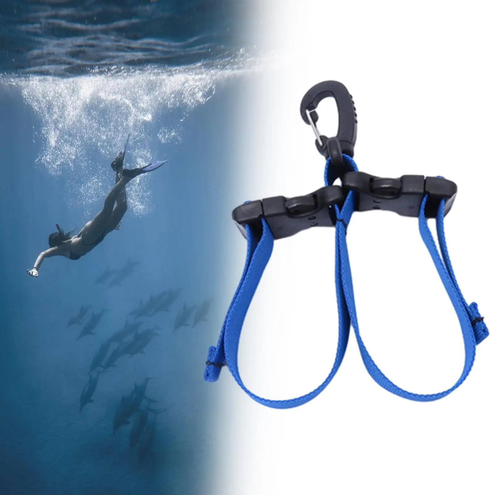 Diving Fins Strap Universal Diving Boots Strap Lightweight Diving Accessories for Snorkelling Freediving Scuba Diving Men Women