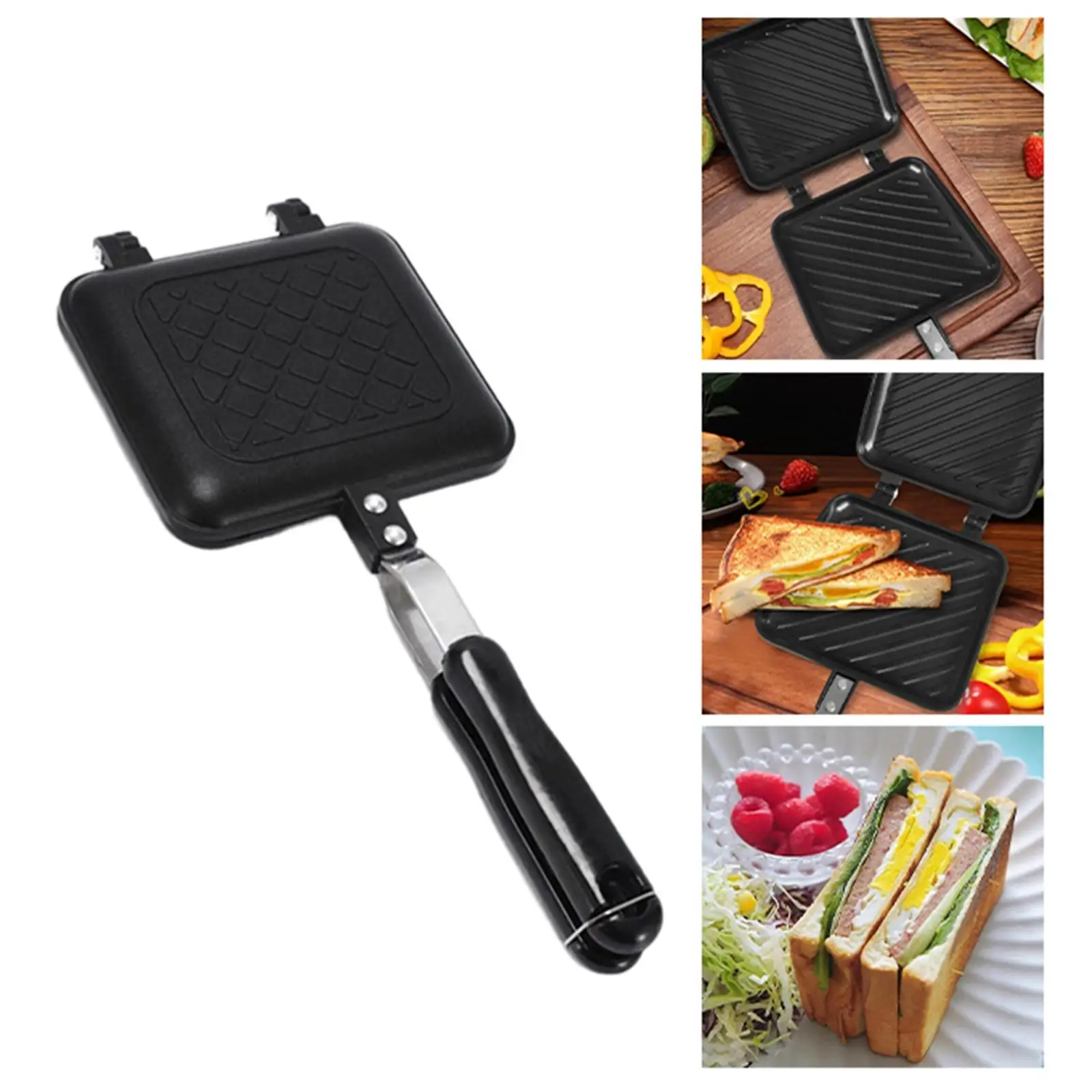 Cooking Pan Bread Toast Cooking Tool Pancakes Maker Egg Pan Ham Burger Omelet Sandwiches Omelettes for Electric Ceramic Stove