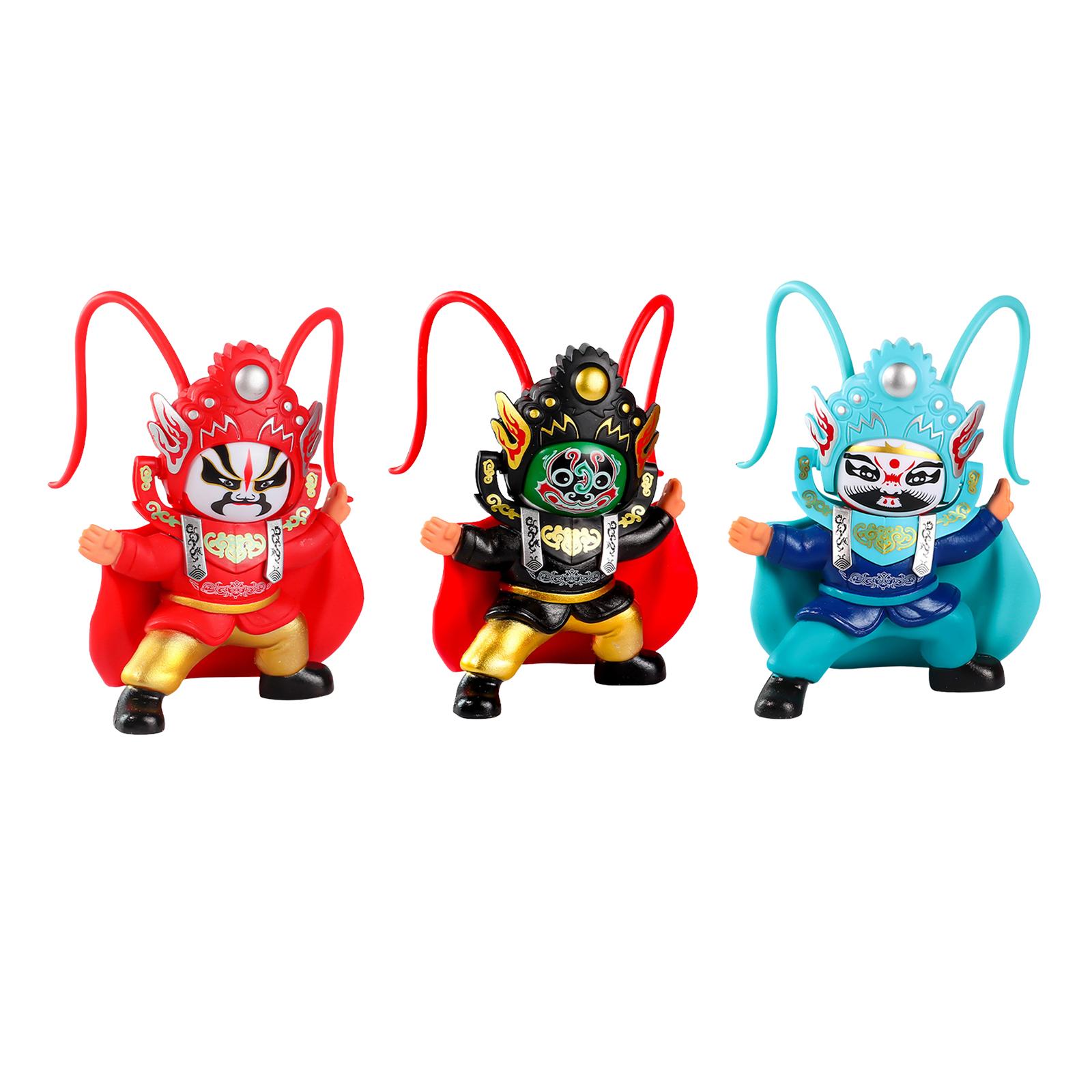 Opera Face Changing Doll Figures Traditional Chinese Culture Portable Toy Children Toys Desktop Decor Chinese Folk Art Toys