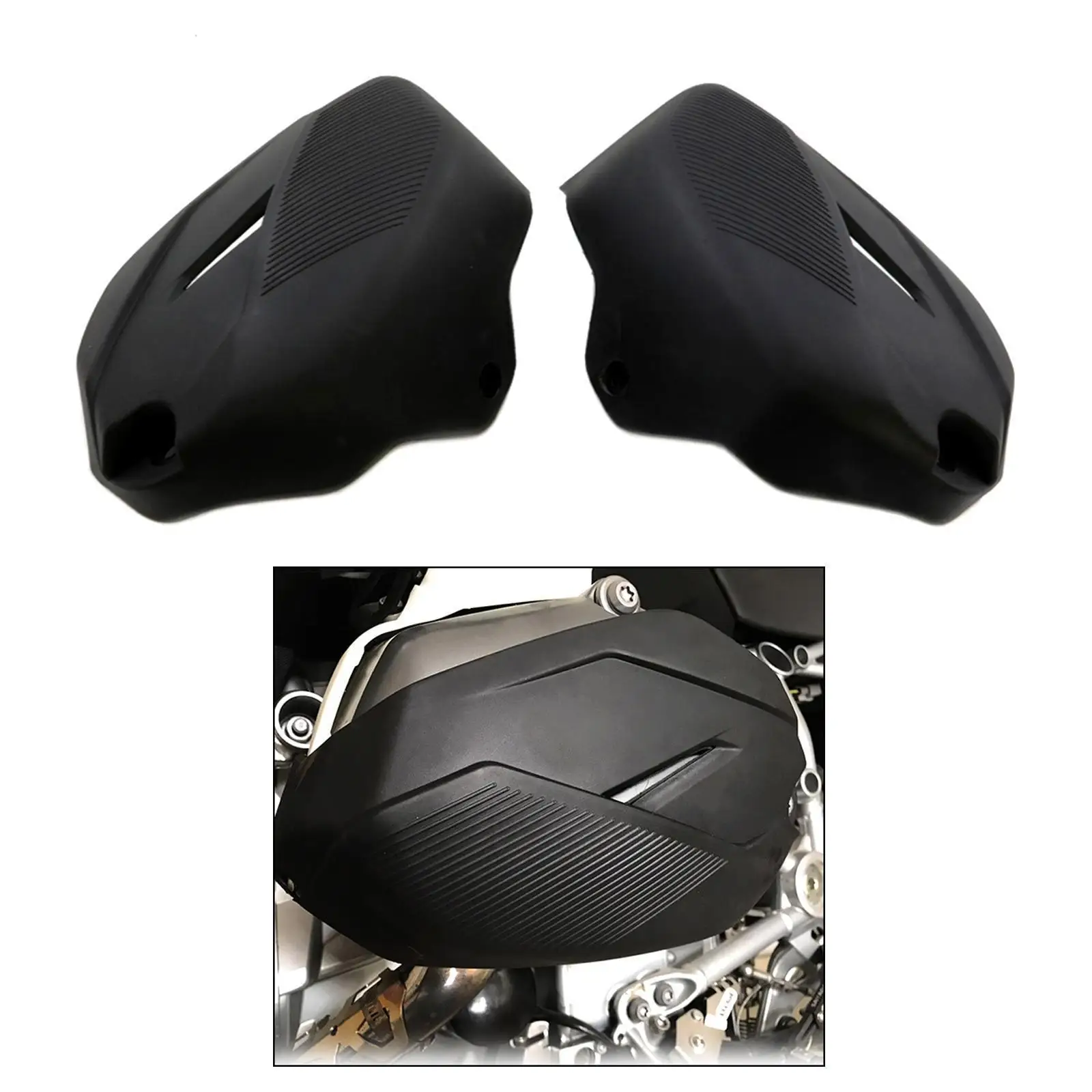 1 Pair Cylinder Head Engine Guards Protector Cover for  R1200GS LC ADV R1200R 2014-2017, Lightweight and compact design