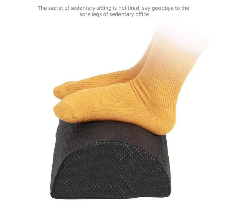 Description Picture 2 of itemSemicircle High Resilience Feet Pillow Support Foot Rest Home Office Feet Stool Portable Travel Footrest Massage Cushion
