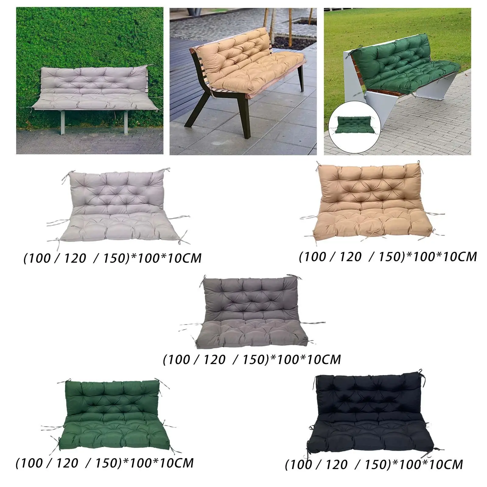 Garden Swing Cushion Removable Comfortable Hammock Chair Cushions for Patio Courtyard