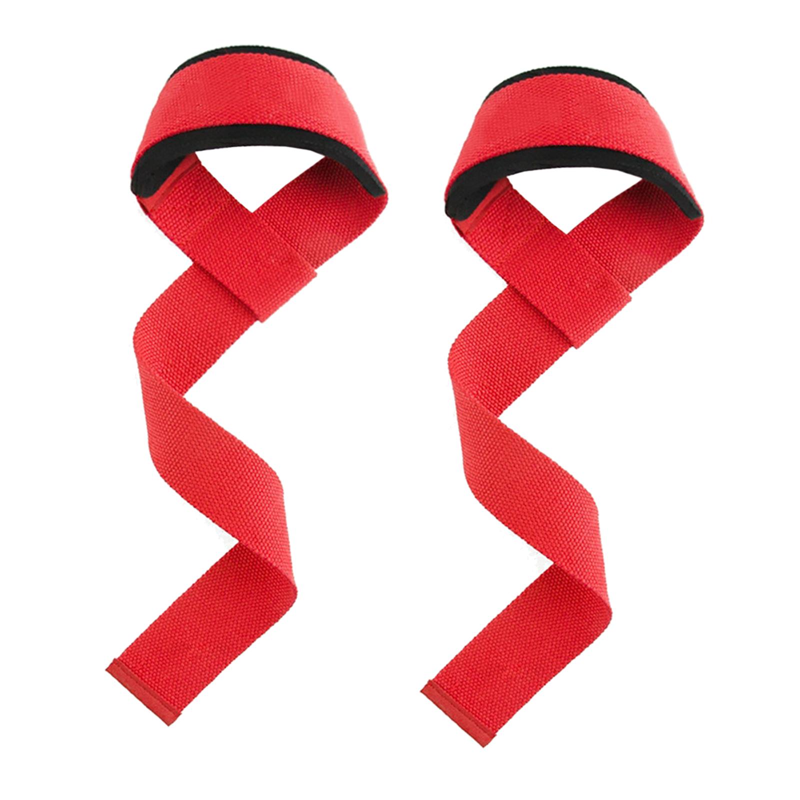 1 Pair Weight Lifting Straps Wrist Wraps for Fitness Powerlifting Deadlifts