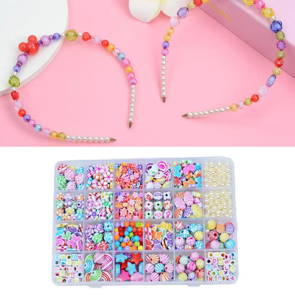 Acrylic Bead DIY Craft Kits Jewelry Making Gift 450x for Necklace Rings Children