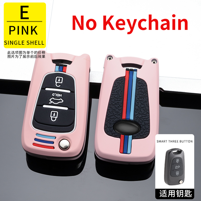 Lega Silicone 3 pulsanti Flip Cover telecomando portachiavi per Kia K2 K5 Pro Ceed HYUNDAI I20 I30 I40 copertura chiave auto SANTA - S5c493683517f477f9bcdd01059498fc7z