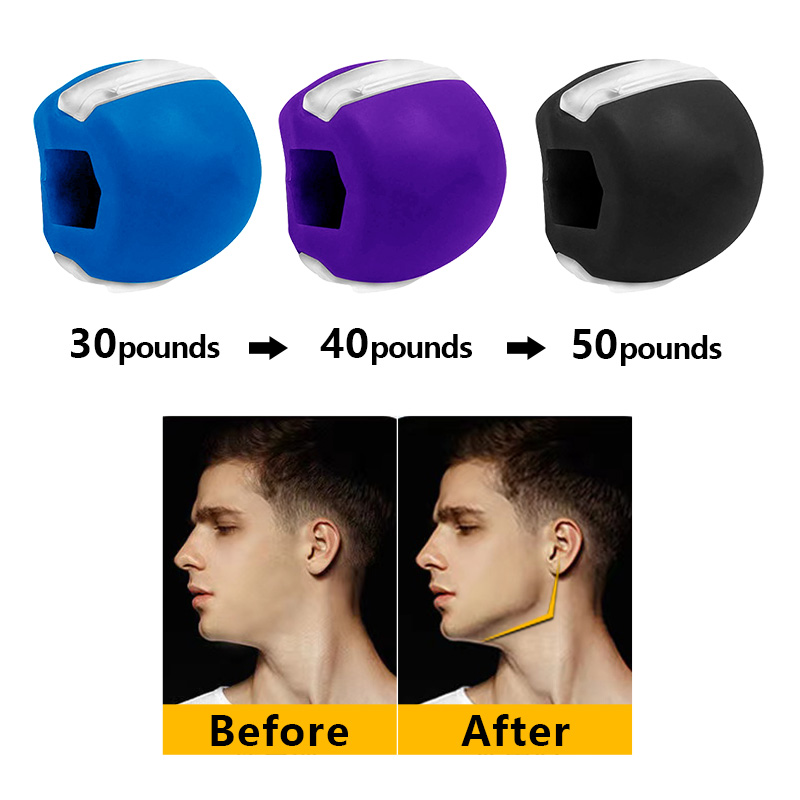 Best of Jaw Exercise Ball Food-grade Silica Gel JawLine Muscle Training Fitness Ball Neck Face Toning Muscle Exerciser Reviews & Tips