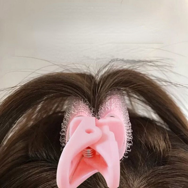 怠惰なヘアクリップ毛根ふわふわ前髪カーリングバレルヘアピン髪
