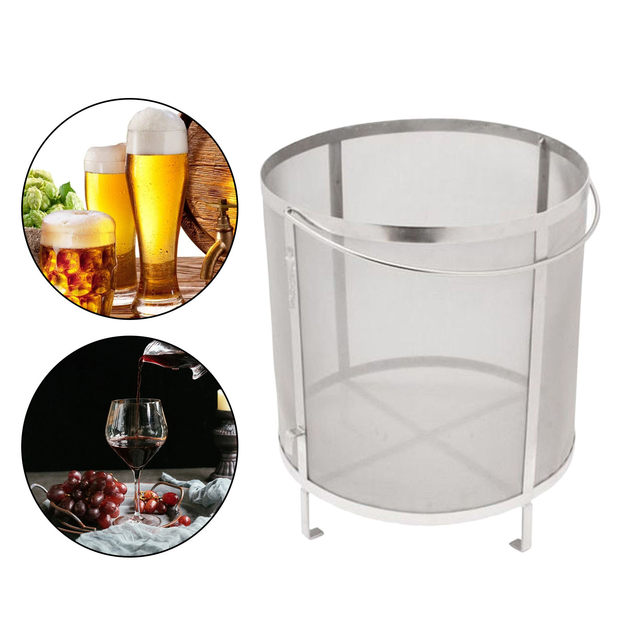 Filtre à Bière En Acier Inoxydable 300 Microns - Pour Brassage Maison, Vin, Café - Trémie Sèche Réutilisable