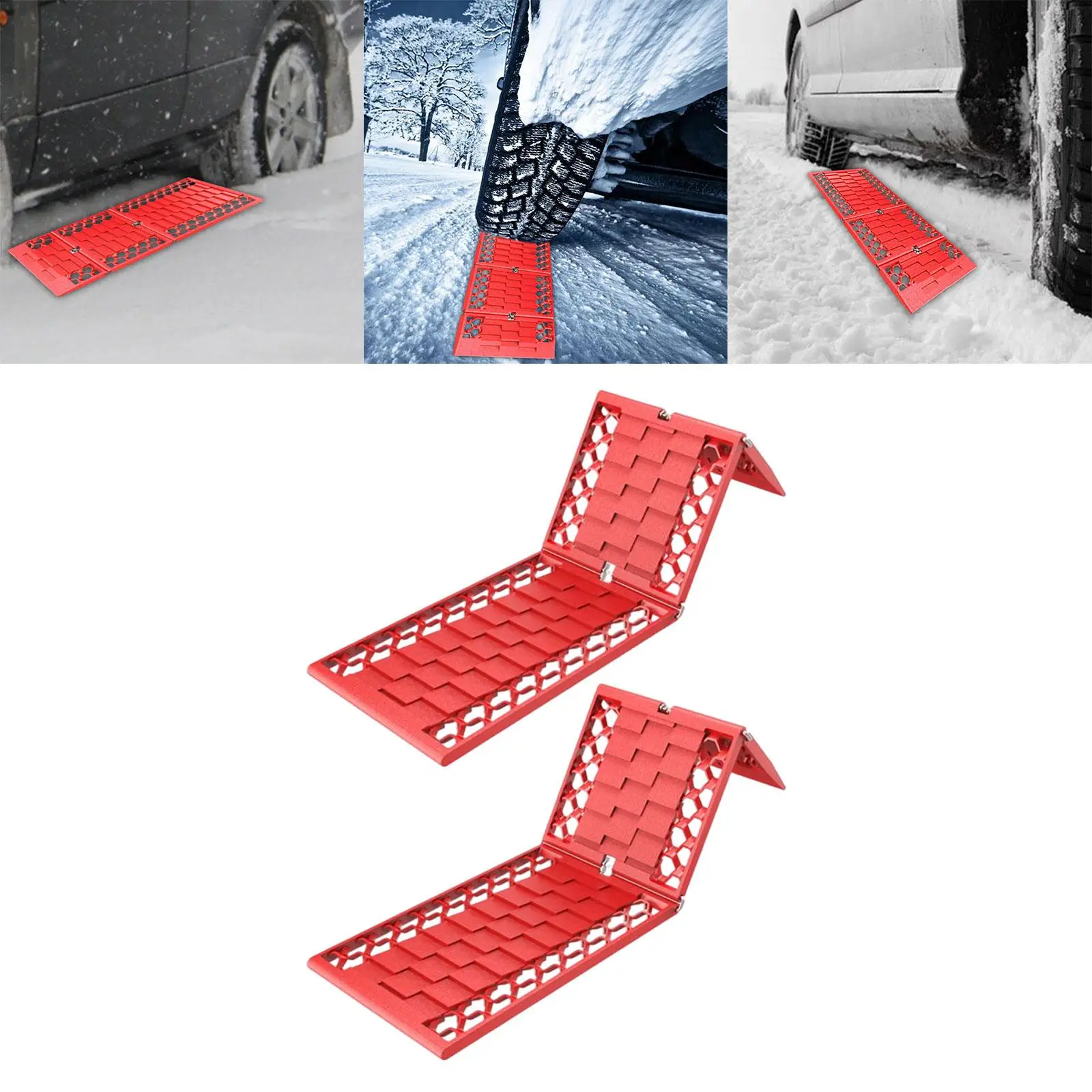 2Pcs off roading traction track Nonslip Plate Snow Escape Devices for Ice