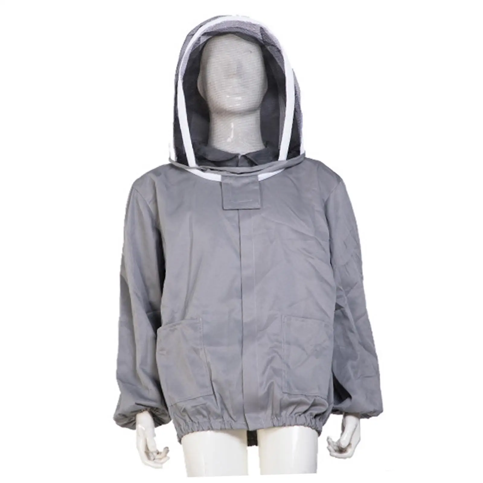 Beekeeper Jacket Breathable Professional with Fencing Veil Hood Premium with Pockets Farm Keeping Smock Suit for Beginners