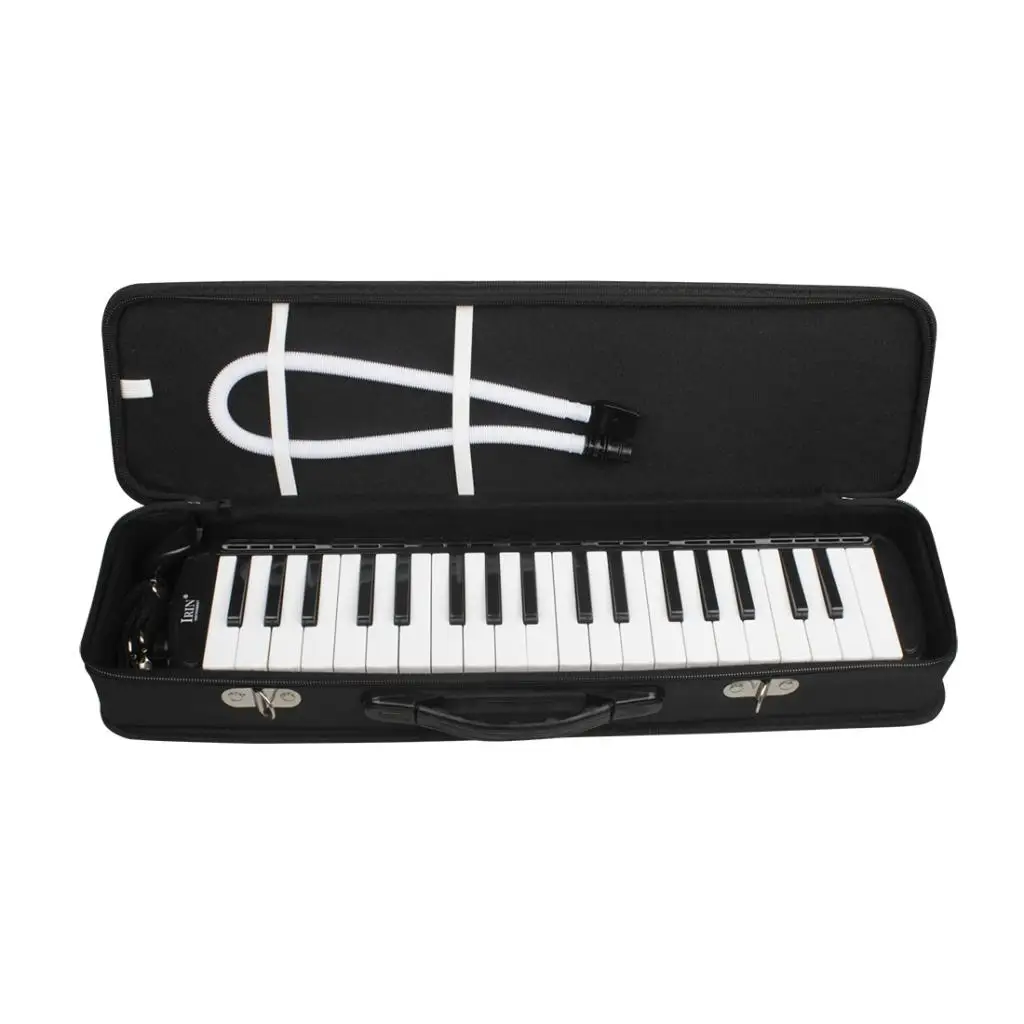 37 Key Melodica Piano Keyboard Harmonica  Carrying Case Bag Black