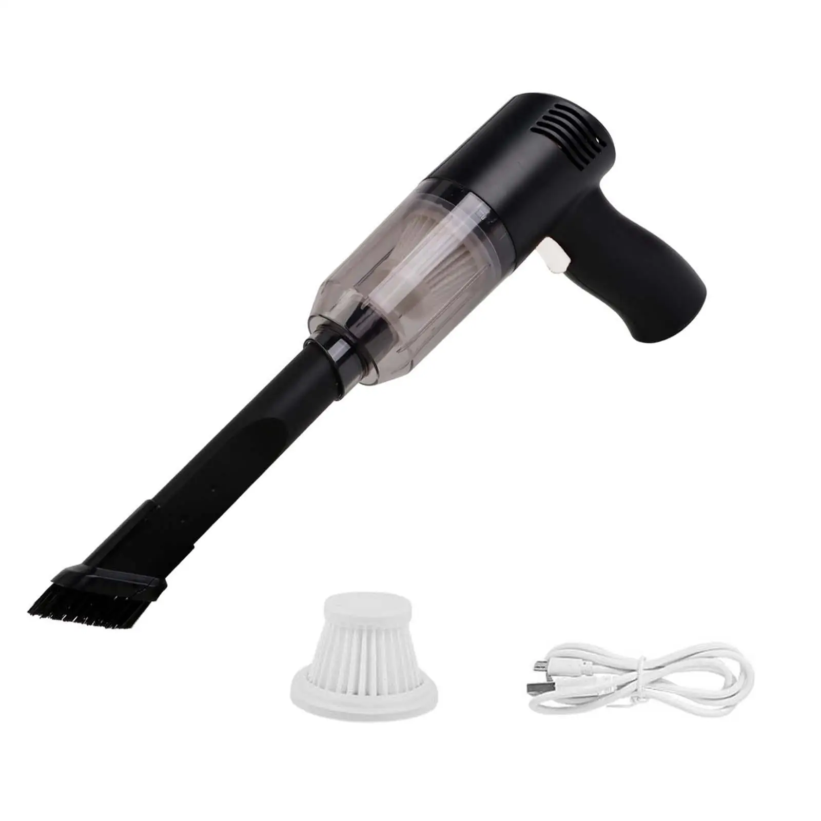 Cordless Car Vacuum Clear Dust Box Handheld Vacuum Cleaner for Car Interior