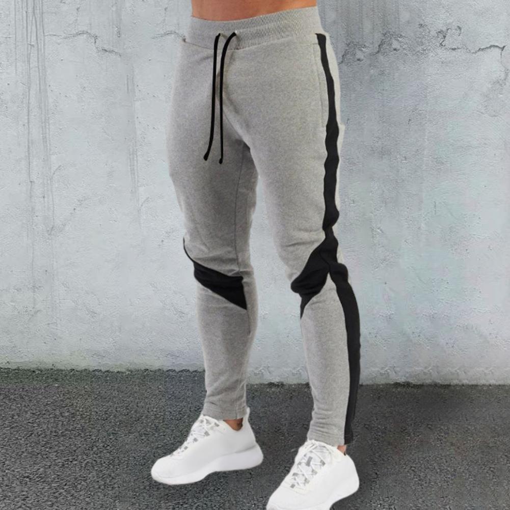 Description Picture 5 of itemMen Spring Autumn Pants With Pockets Fast Dry Full Length Men Pants Elastic Waist Fashionable Sports Drawstring Trousers