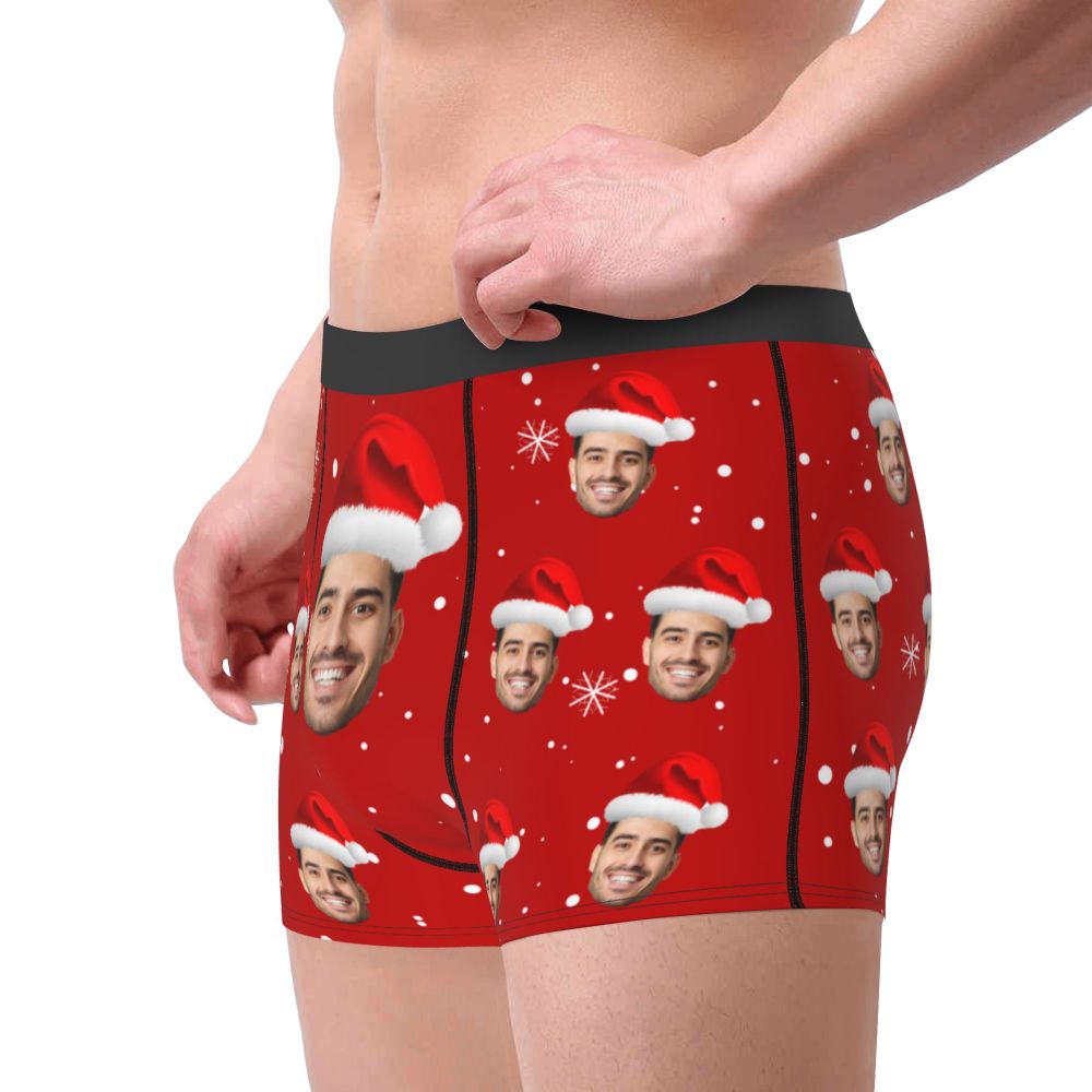 Description Picture 5 of itemChristmas Gift Custom Face Boxers Men Gift Personalized Photo Underwear Design Birthday Boxer Briefs for Boyfriend Husband