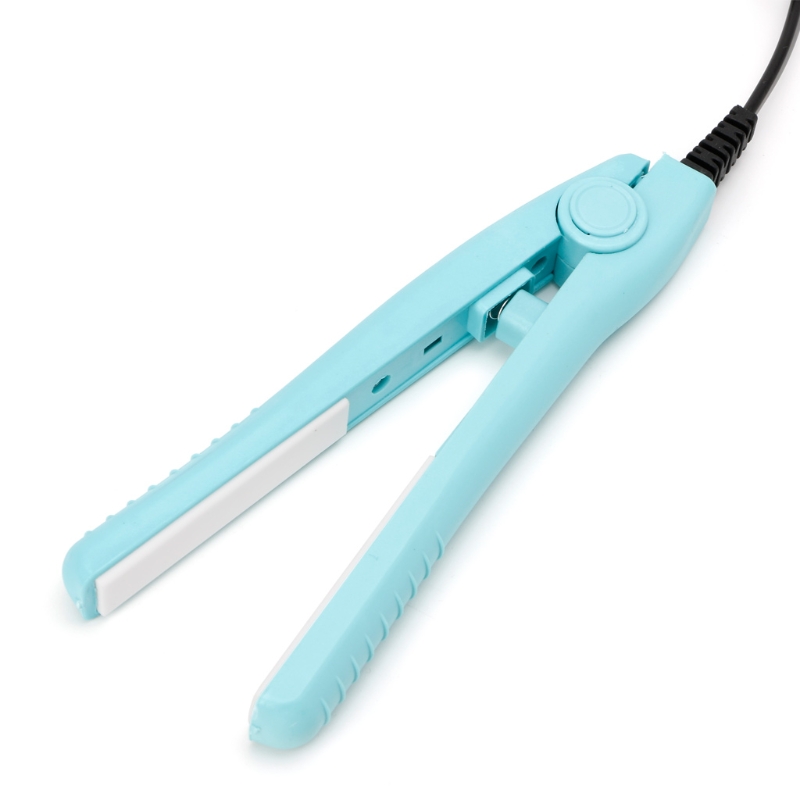 Description Picture 3 of itemNEW Hot Mini Portable Black Pink Blue Ceramic Iron Hair Straightener Curler