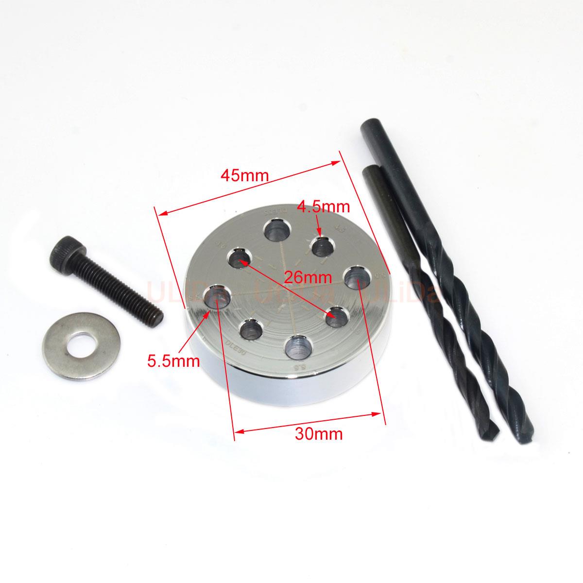 Propeller Bohrer Jig Guide Für DLE 30/35RA/40/55/55RA/60/61/85/111/120/170/222 MVVS58, TR-50HP, JC51 Gas Motor RC Flugzeug Werkzeuge – Detail 1