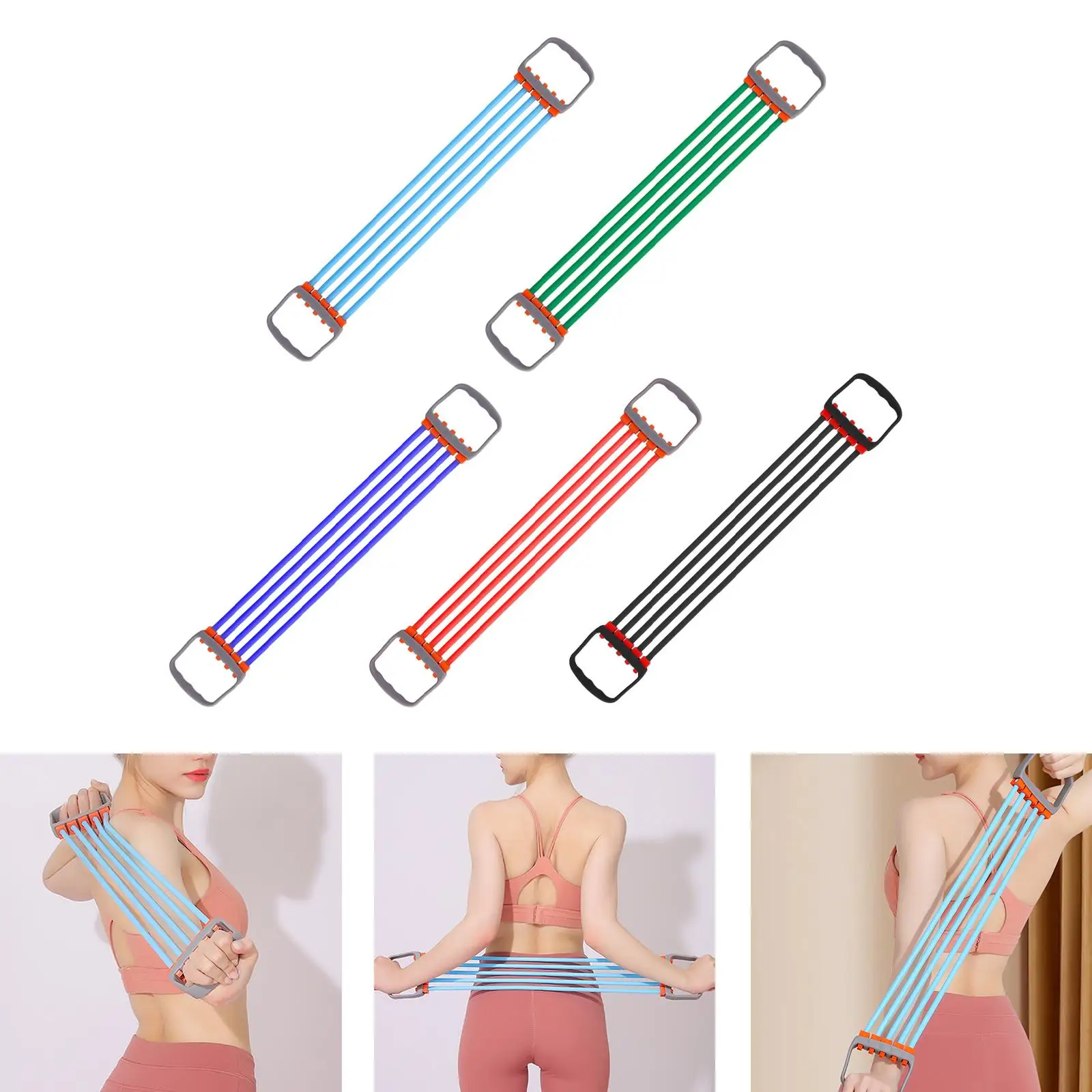 Resistance Band Pull Rope Fitness Workout Foot Leg Exerciser Chest Expander
