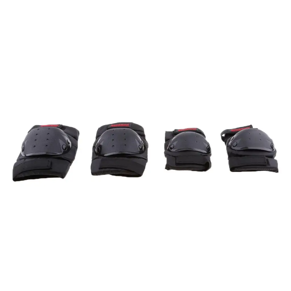 4pcs Motorcycle Motocross Cycling Elbow and Knee Pads Protector
