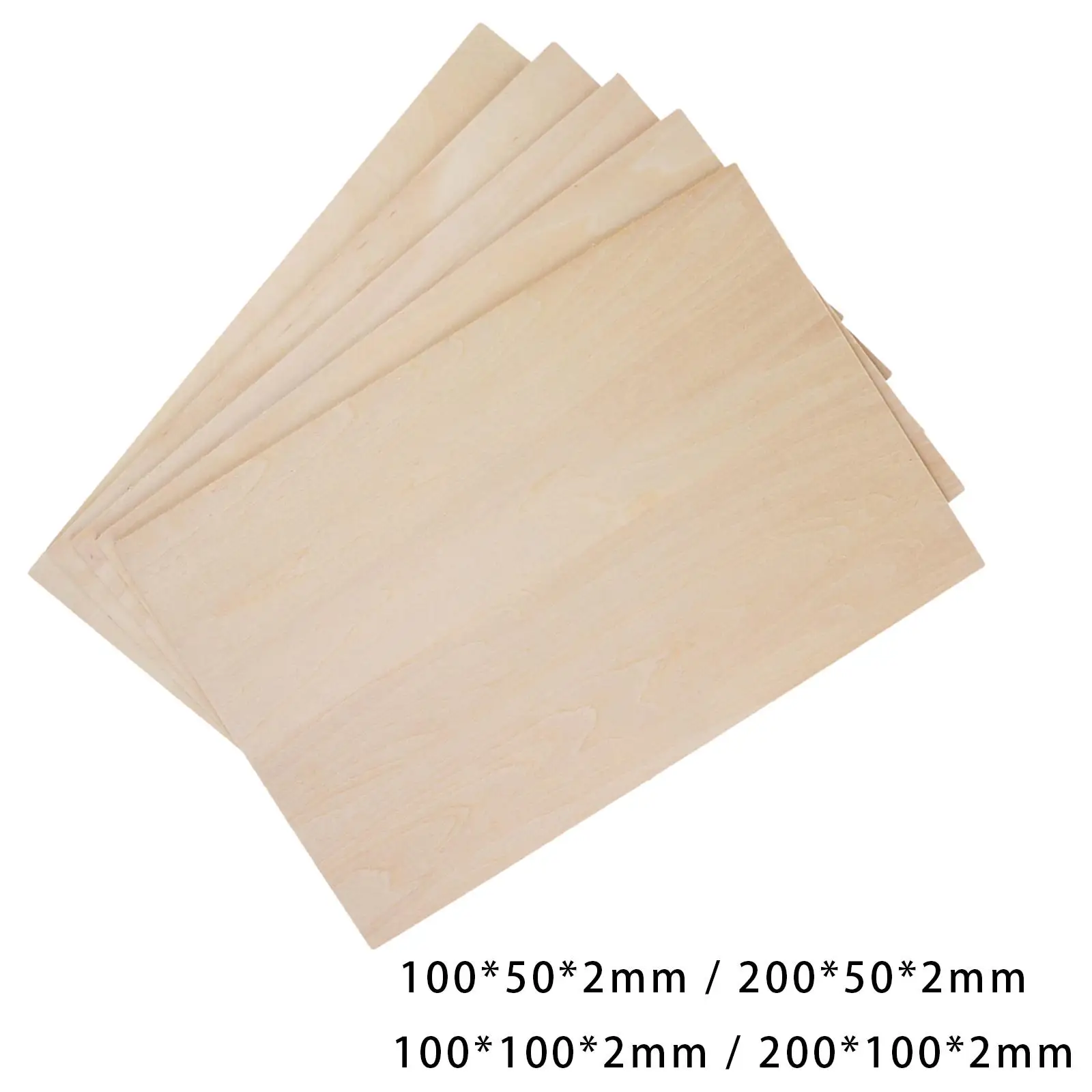 10Pcs Unfinished Wood Basswood Sheets Thin Plywood Board for Mini House Crafts DIY Project Miniature Aircraft Making Plane Model