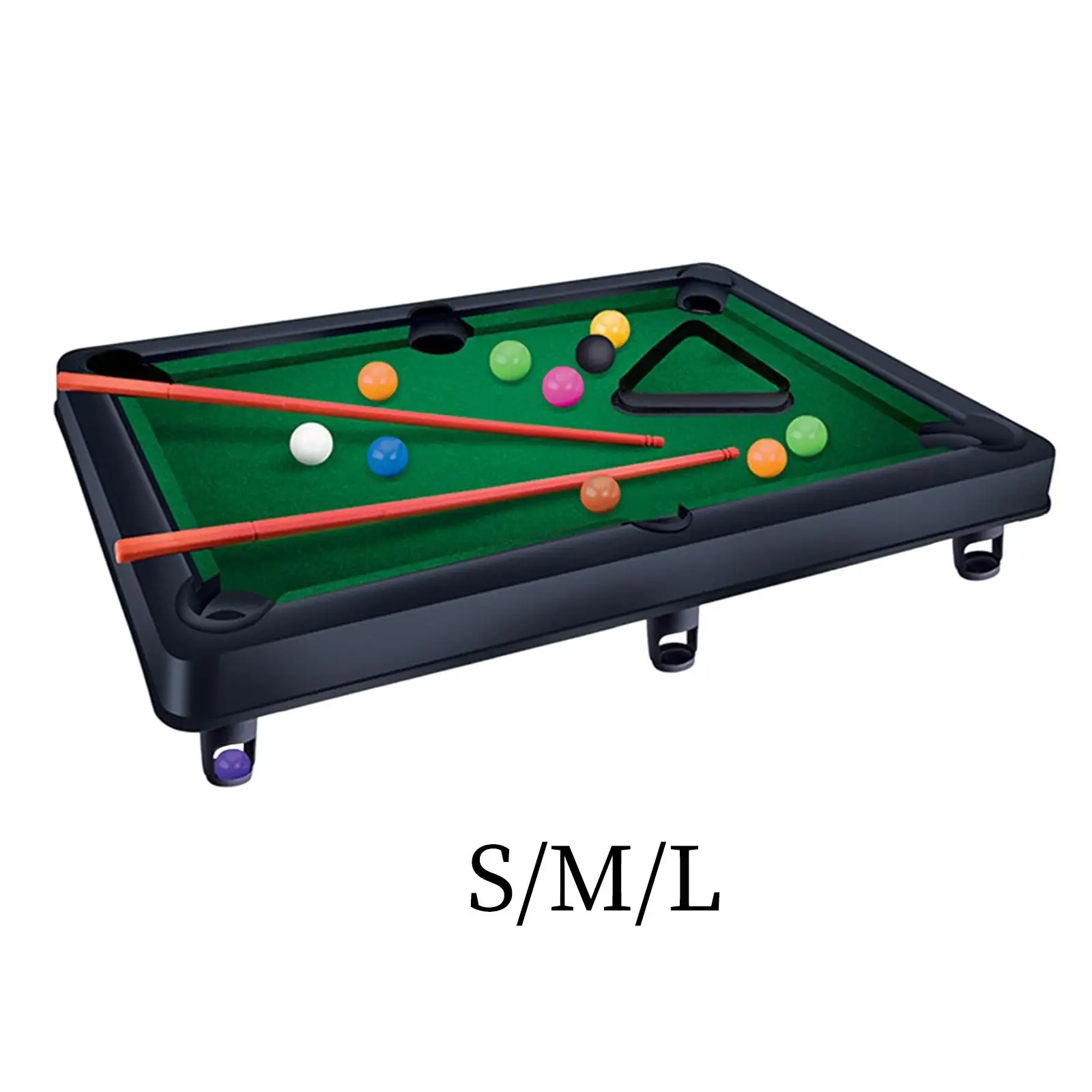 Mini Tabletop Pool Set with Game Balls for Desktop Living Room Playhouse