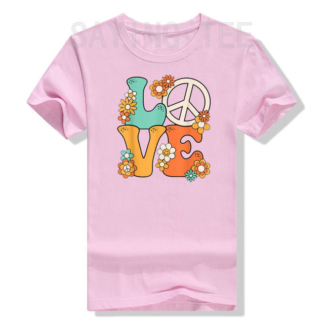 Débardeur Femme Hippie Peace Love Flower Power – Style Années 60-70, Signe De Paix - 12