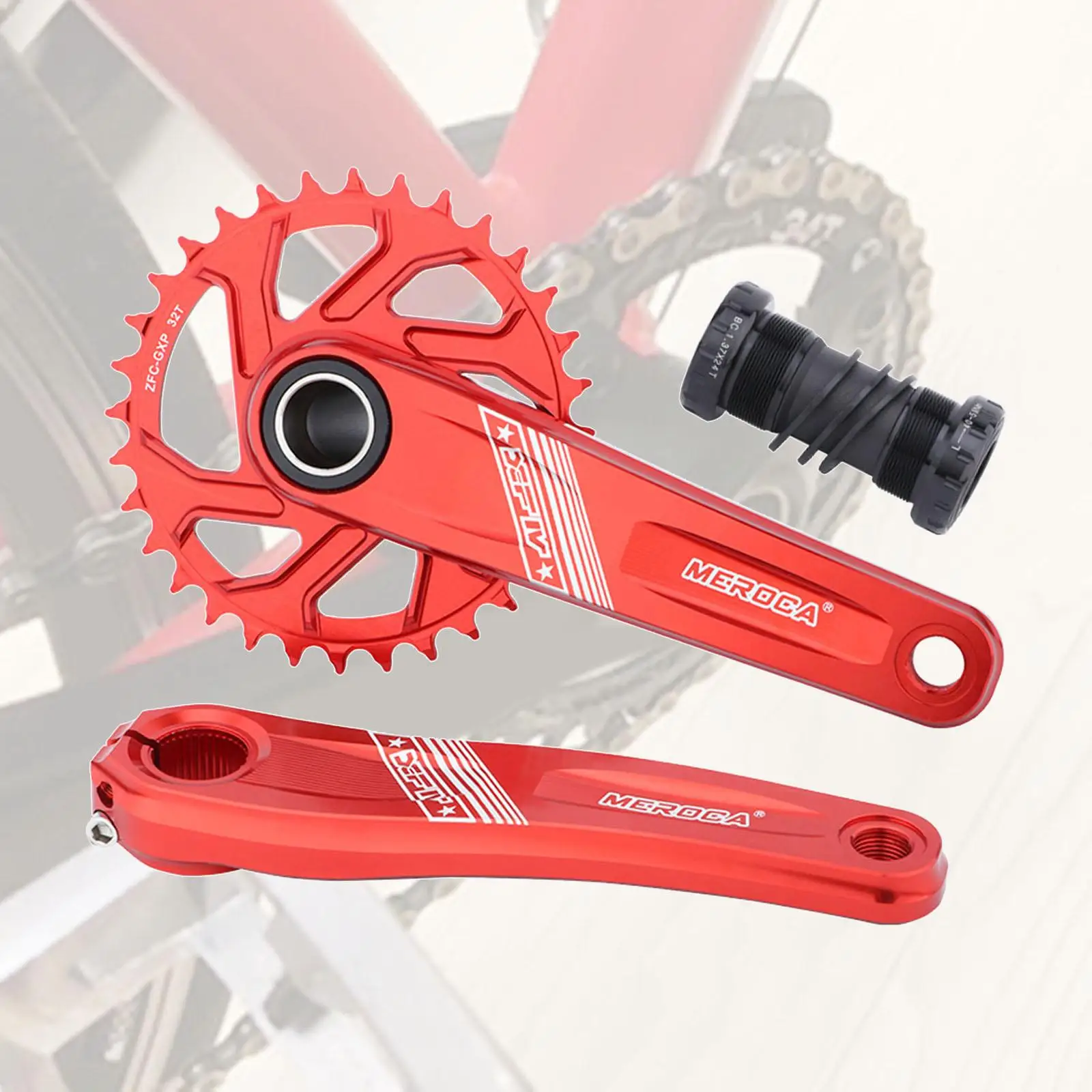 32T 34T 36mm Crank Length MTB Mountain Bike Chainset Easy to  Single Crank Set