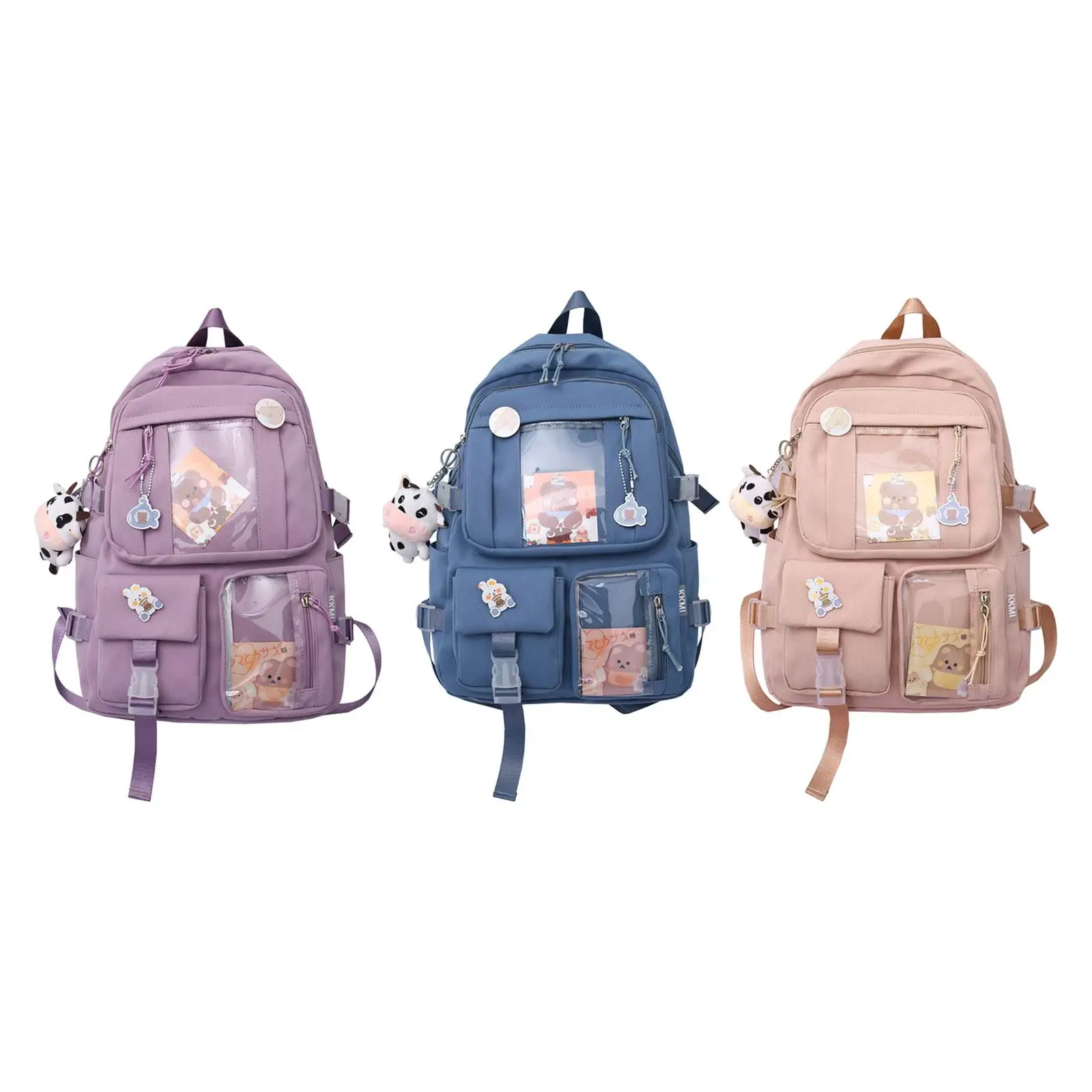 Women Backpack with Side Pockets Fashion Bookbag Travel Book Bags Schoolbag for Elementary Students Female Young Kids Girls Boys