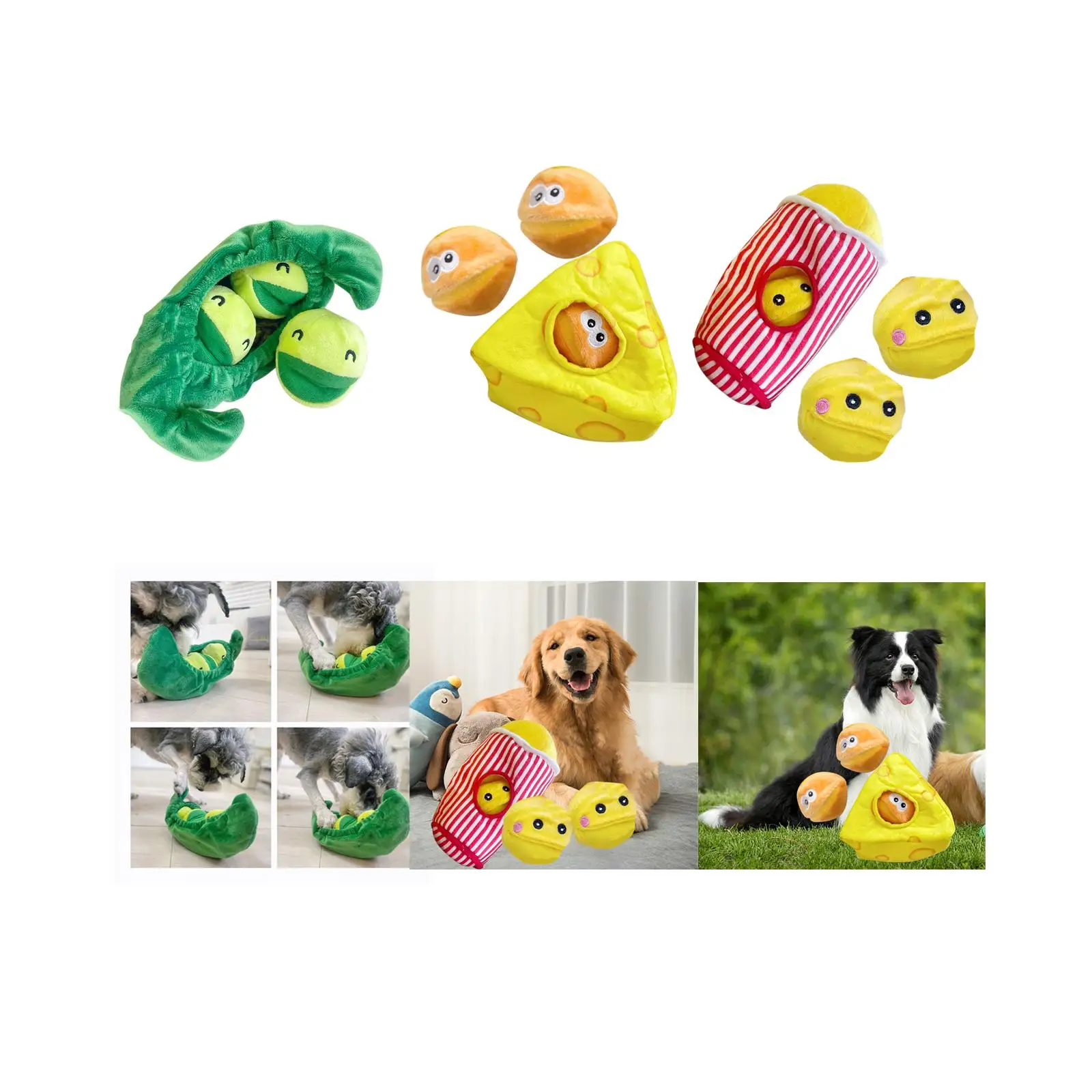 Dog Puzzle Toy Multifunctional Play Pet Sniff Toys Increase IQ Plush Dog Toy