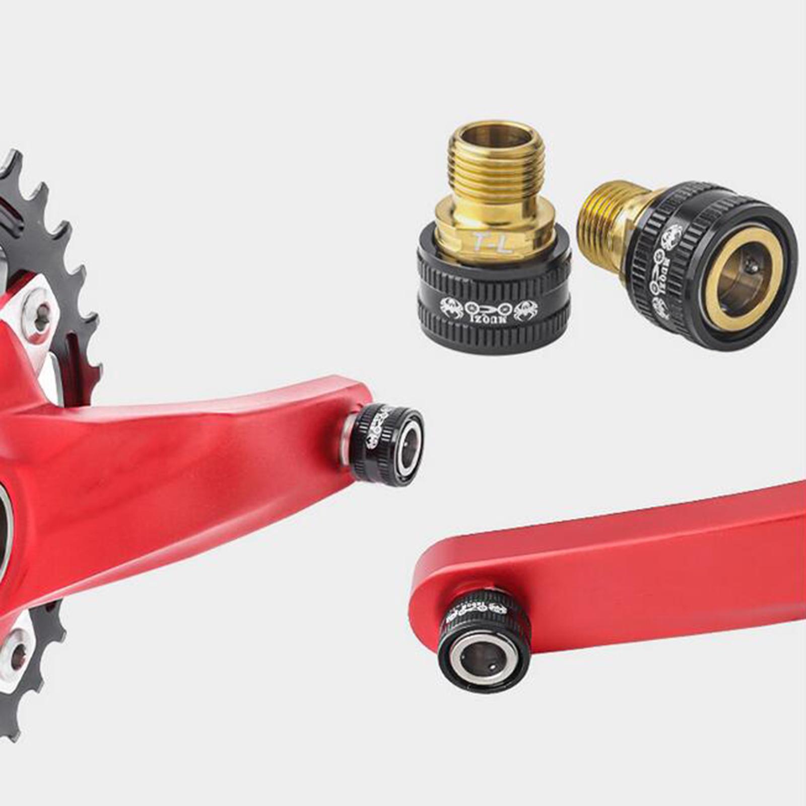 2pcs Bike Pedal Extenders Aluminum MTB Bicycle Pedal Extender Extended Pedal 9/16 in Threaded Pedals Parts
