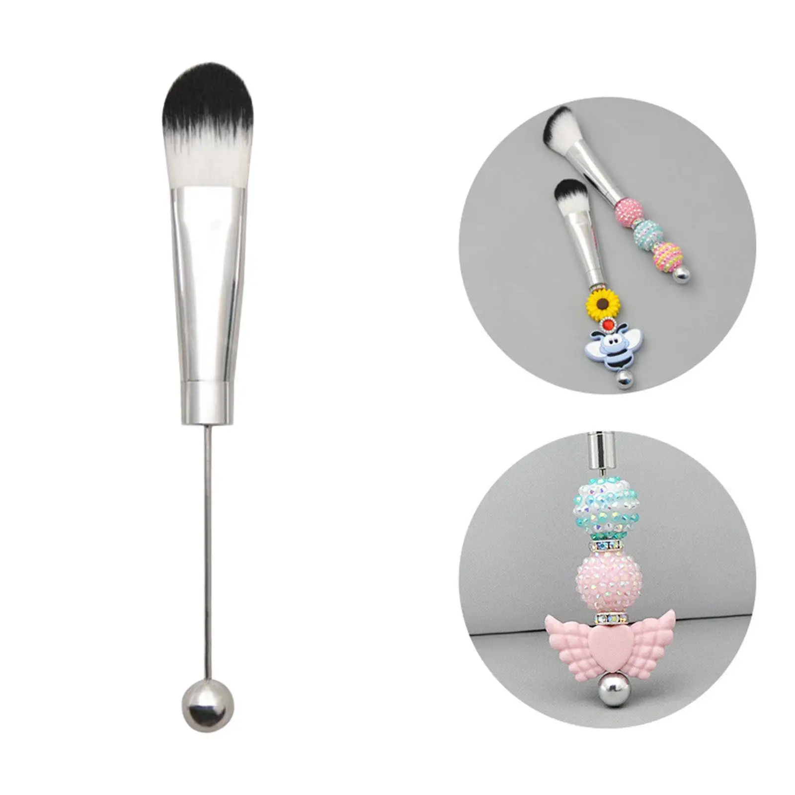 Blush Brushes Cosmetic Brushes Beaded Face Brush Facial Makeup Brush for Blending Face Powder