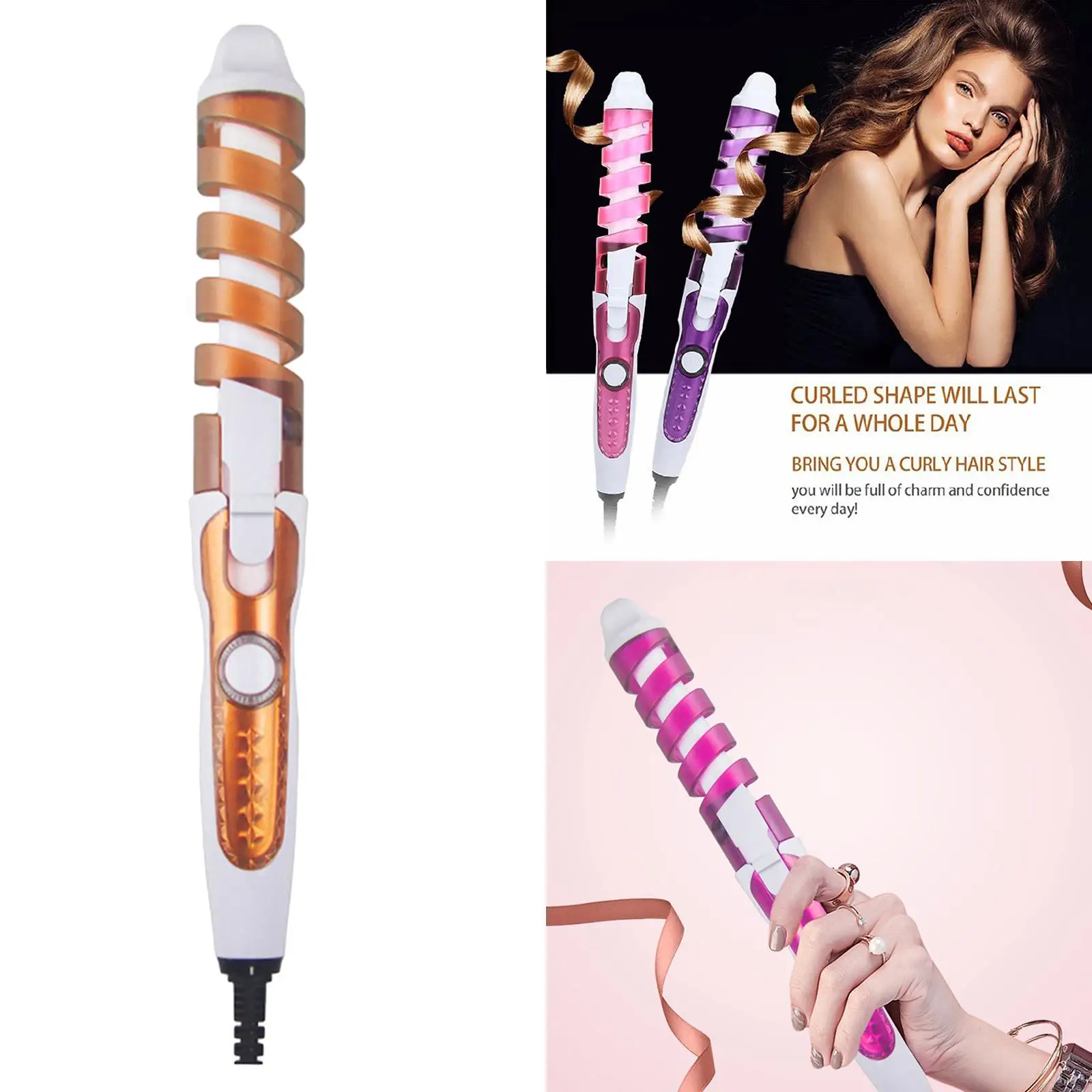 Hair Curling Iron Automatic Perm Splint Ceramic Hair Curler Professional Hair Waver Styling Tools Hair Styler Wand