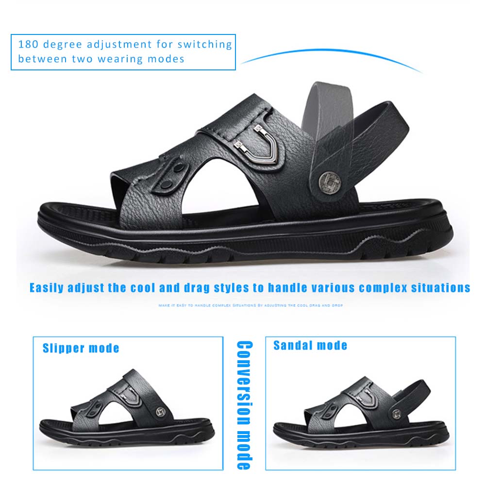 All-Match männliche Sandalen rutsch feste weiche Strands chuhe für die tägliche Party arbeit – Detail 6