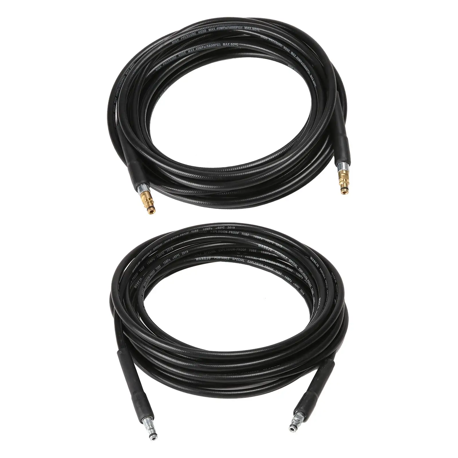 Electric wash Hose 49ft Flexible Universal Rubber Accessories Replace Quick Connect Pressure Washing Extension Hose