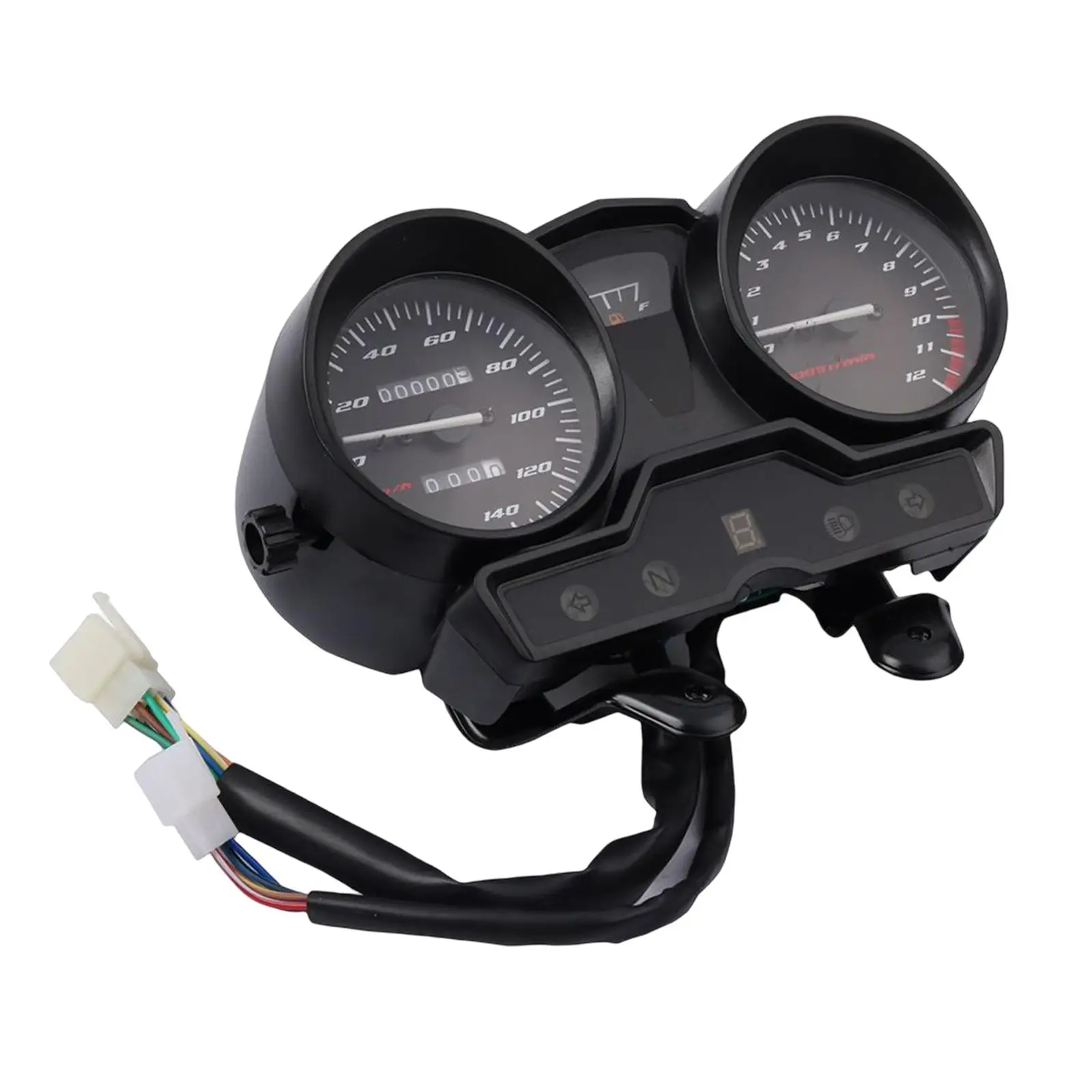LED Digital Dashboard Odometer Motorbike Parts with Gear Display Meter