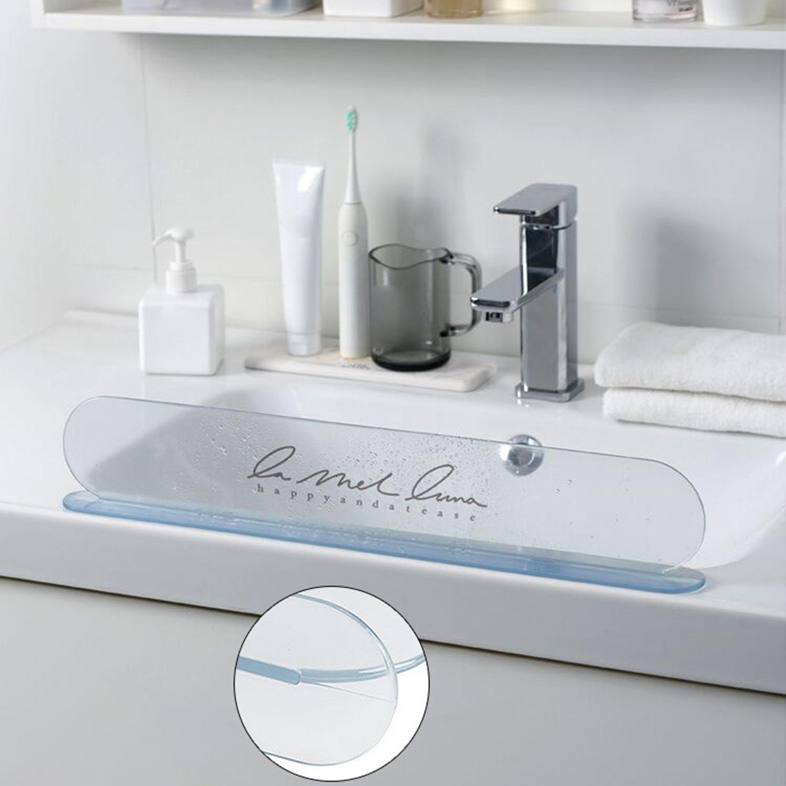 Sink Water Splash Guard Portable Easy Clean Water Splatter Removable Home Anti-Water Board for Countertop Kitchen Bathroom