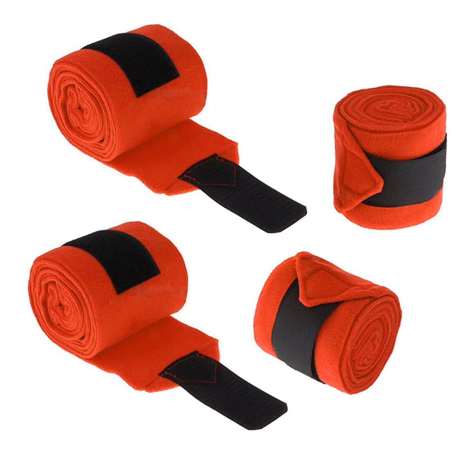 4 Pcs Horse Leg Wraps Horse Legging Wrap Straps Outdoors Equestrian Boots Bracer Equestrian Equipment