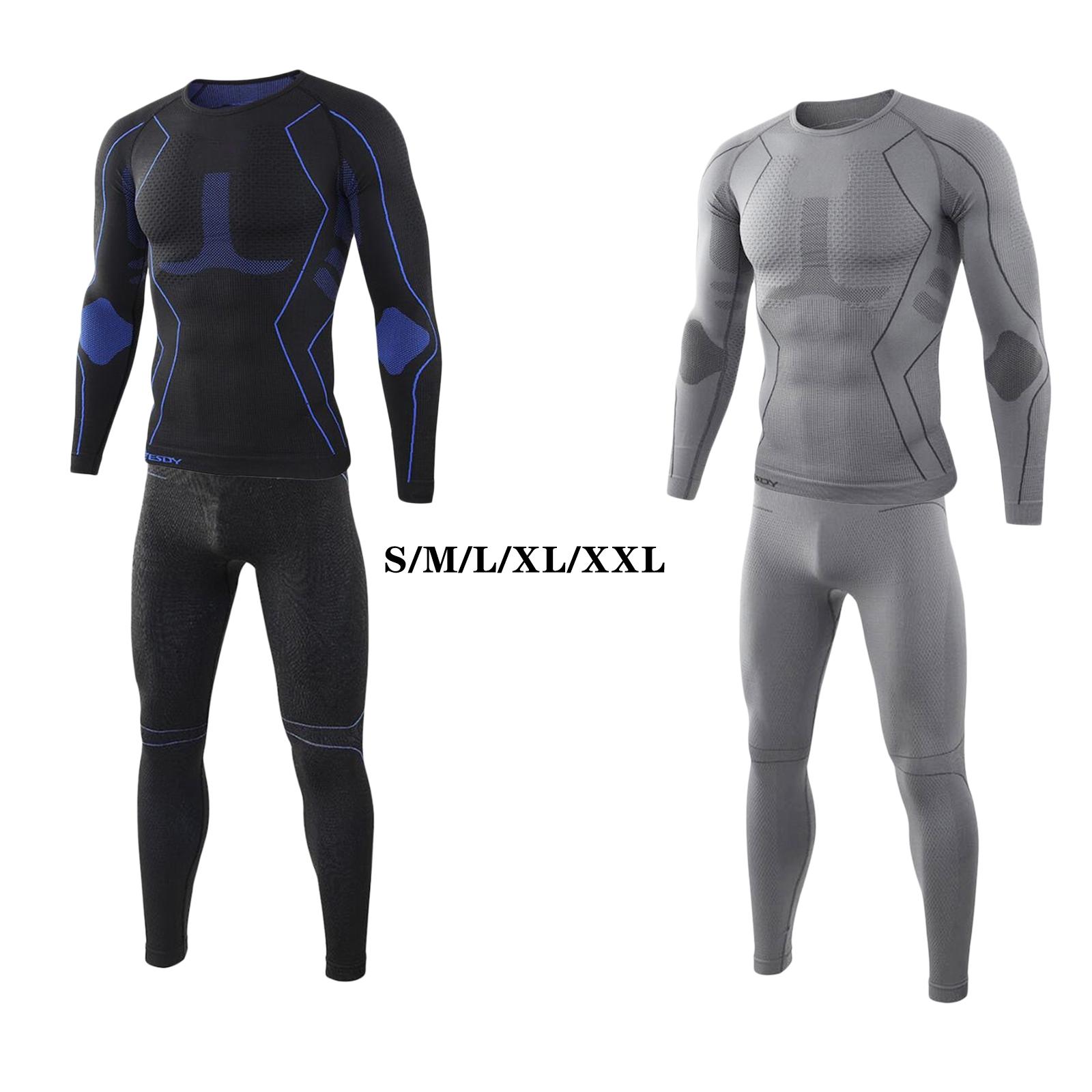 Winter Top Quality New Thermal Underwear Men Underwear Sets Compression Fleece Sweat Quick Drying Thermo Underwear Men Clothing