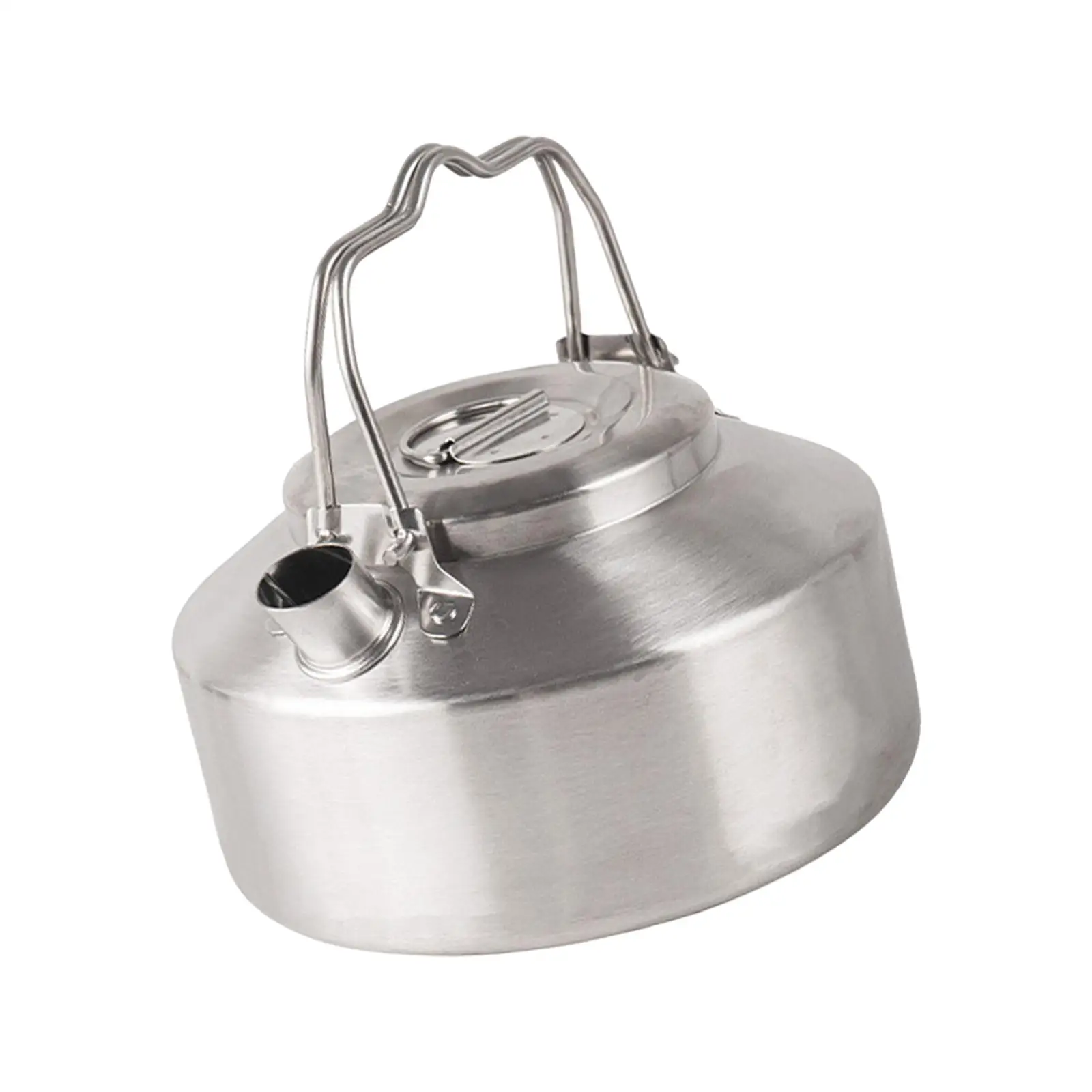 Camping Kettle for Open Fire for Boiling Water On Fire Tea Kettle Small Kettle for Mountaineering Picnic Barbecue Kitchen