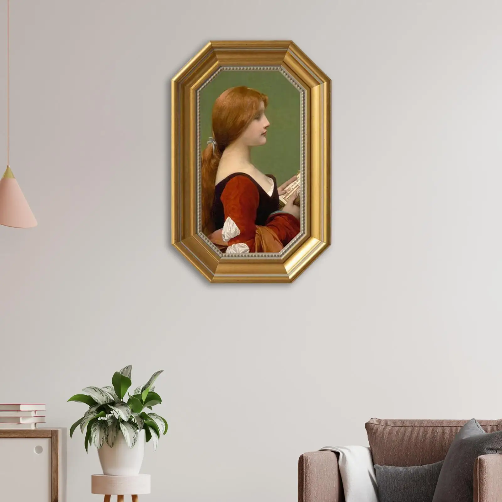 Oval Photo Frame Display Picture Holder Desktop Wall Hanging Cards Stand for Decors Office Home Livingroom Arts Portrait