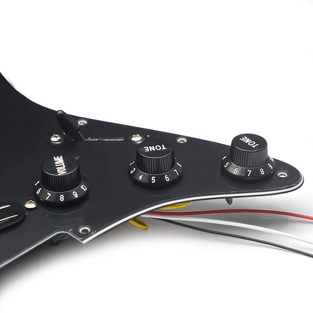 SSS Prewired Loaded Electric Guitar Pickguard Set Dual Rail