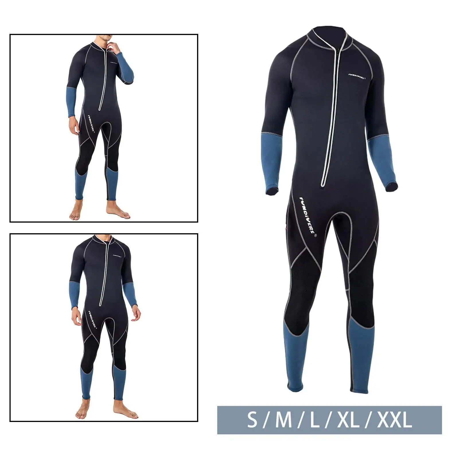 3mm Neoprene Wetsuit Stretch Scuba Diving Suit for Water Sports