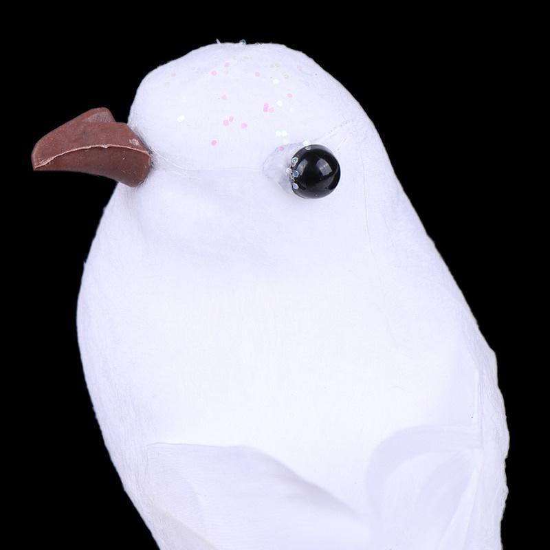 2/4 teile/satz Künstliche 3D Simulation Vogel Schaum Feder Vogel DIY Party Handwerk Ornament Requisiten Home Garten Decor Hochzeit dekoration – Detail 5