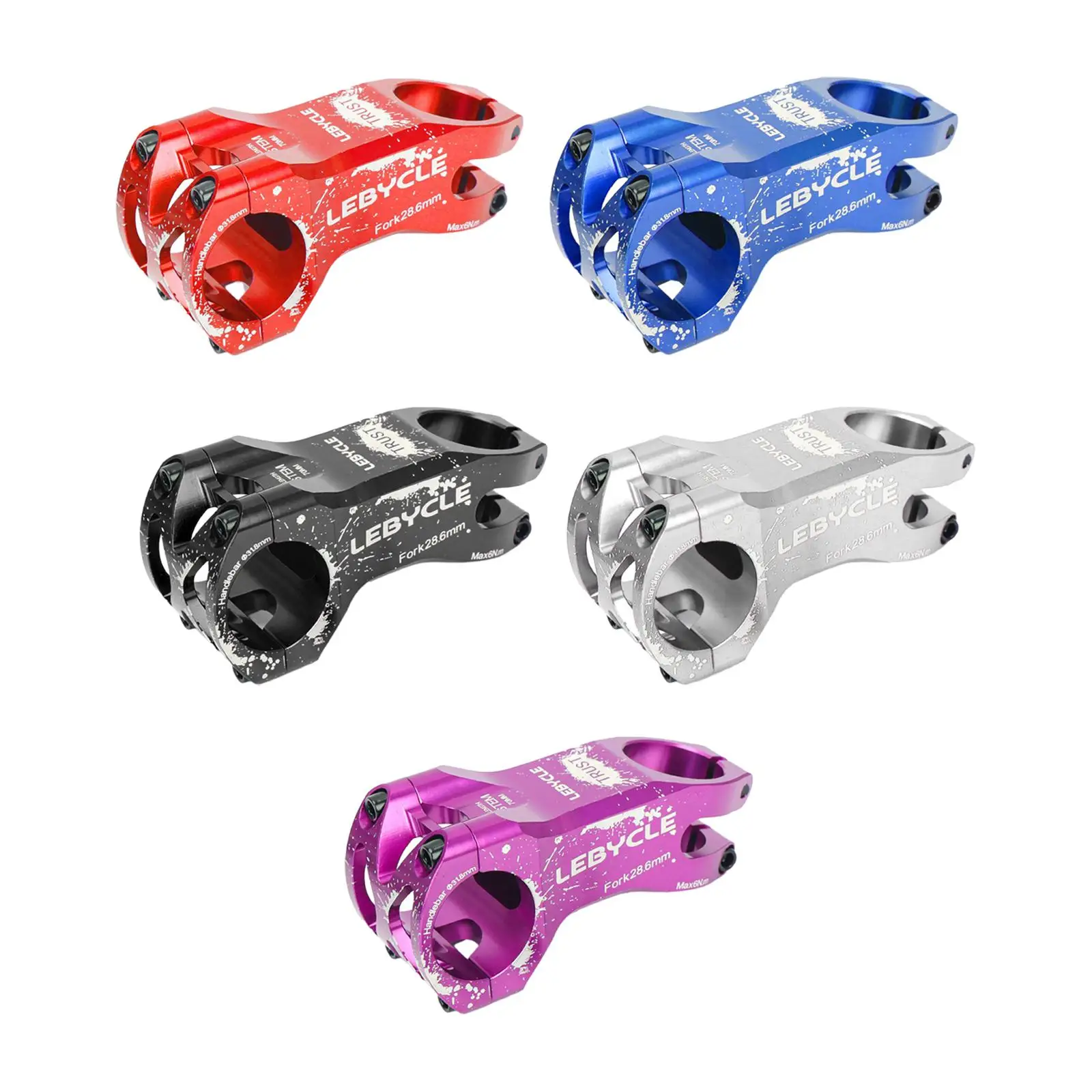 Mountain Bike Stem 31.8mm Handlebar Stem Ultra Light CNC 70mm Long 6061 Aluminum Alloy for Road Bike Most Bicycle BMX