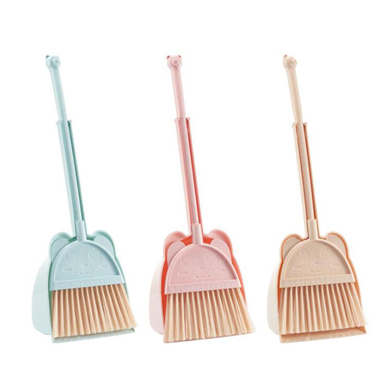 Toddlers Cleaning Toys Set House Cleaning Gifts Little Housekeeping Helper Set Mini Broom with Dustpan for Boys Girls Age 3-6