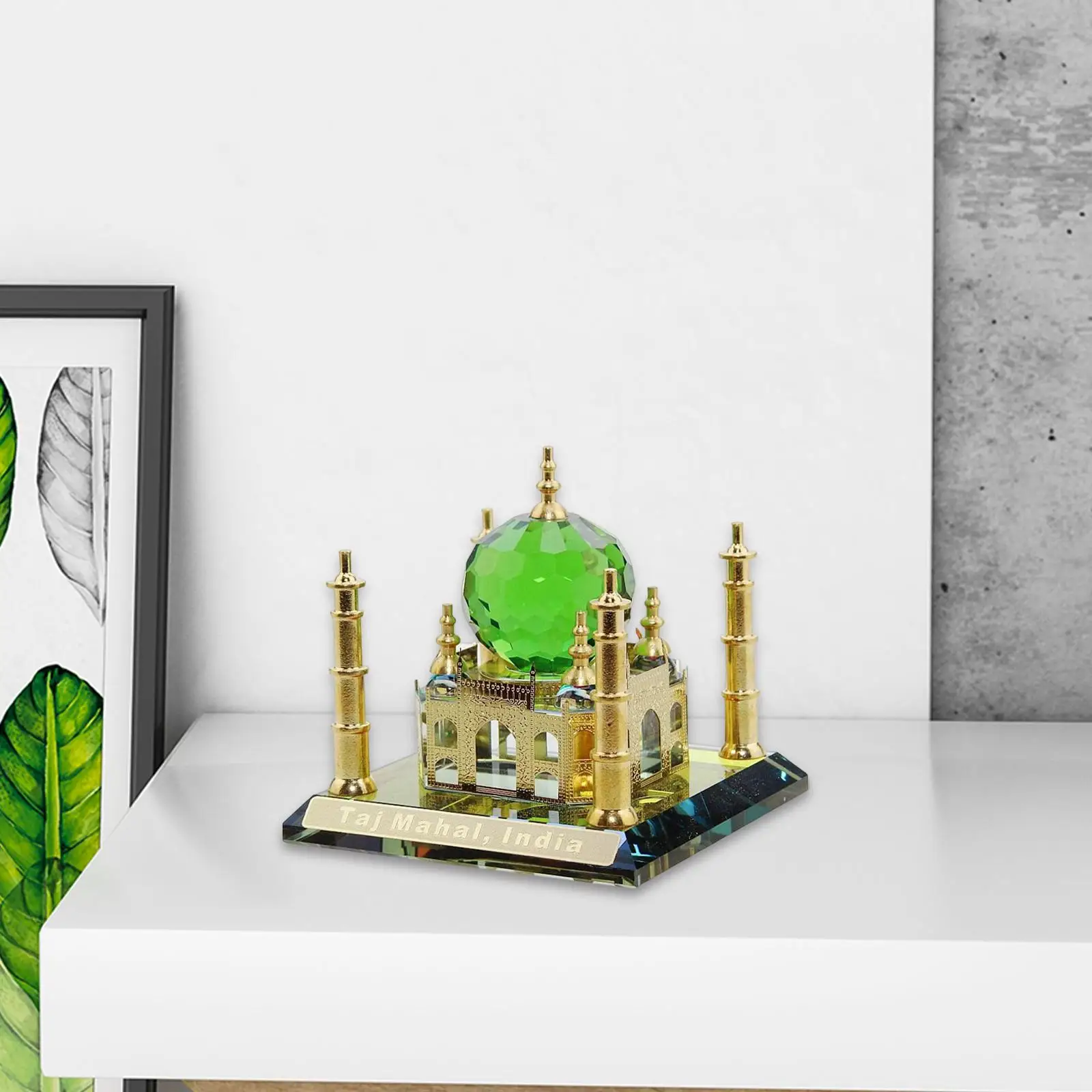 Mosque Model Table Artwork Mosque Miniature Model Islamic Showpiece Car Dashboard for Fireplace Office Decorations Home Holidays