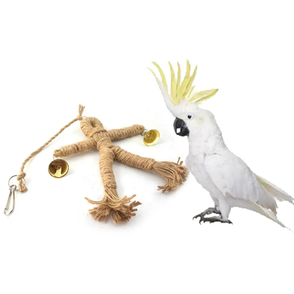 2Pcs Parrot Supplies Bird Hamster  Scarecrows Toys Gnawing Toy