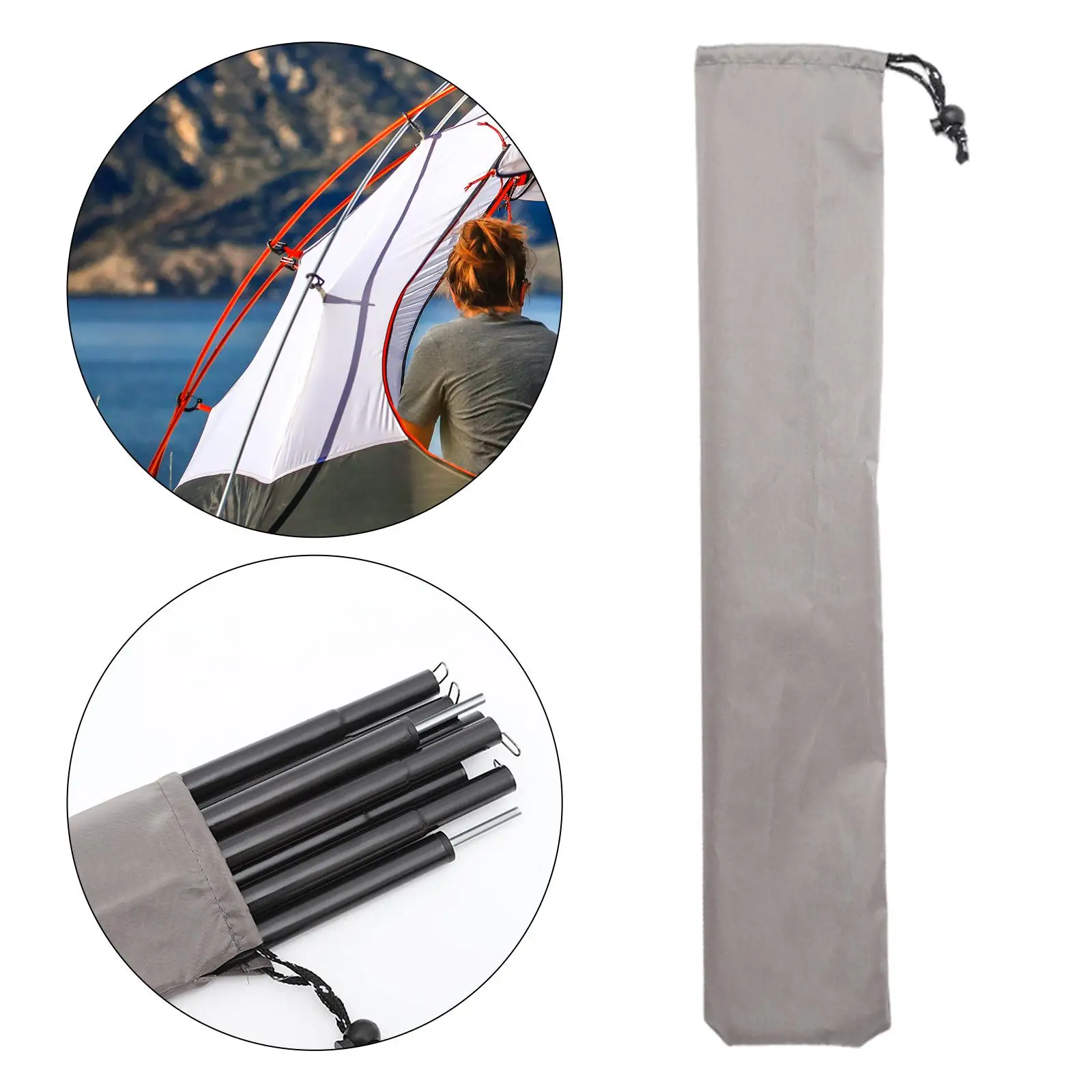 Portable Awning Tent Pegs Storage Pouch, 57cm Long , RV Polyester  Bags,