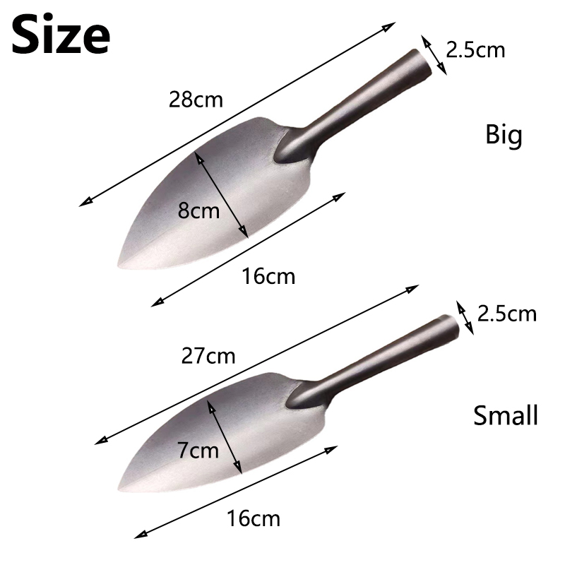 Description Picture 2 of item1Pcs Willow Leaf Shovel Thickend Small Shovel Portable Digging Spade For Planting Flower Soil Loosen Household Gardening Tools