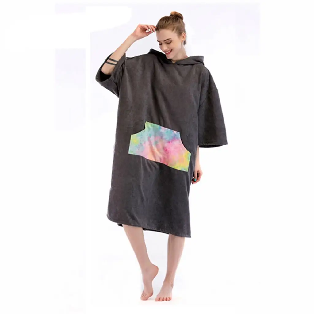 Swimming Bath Towels Washrag with  Hood for Kitesurf Windsurf Surfer