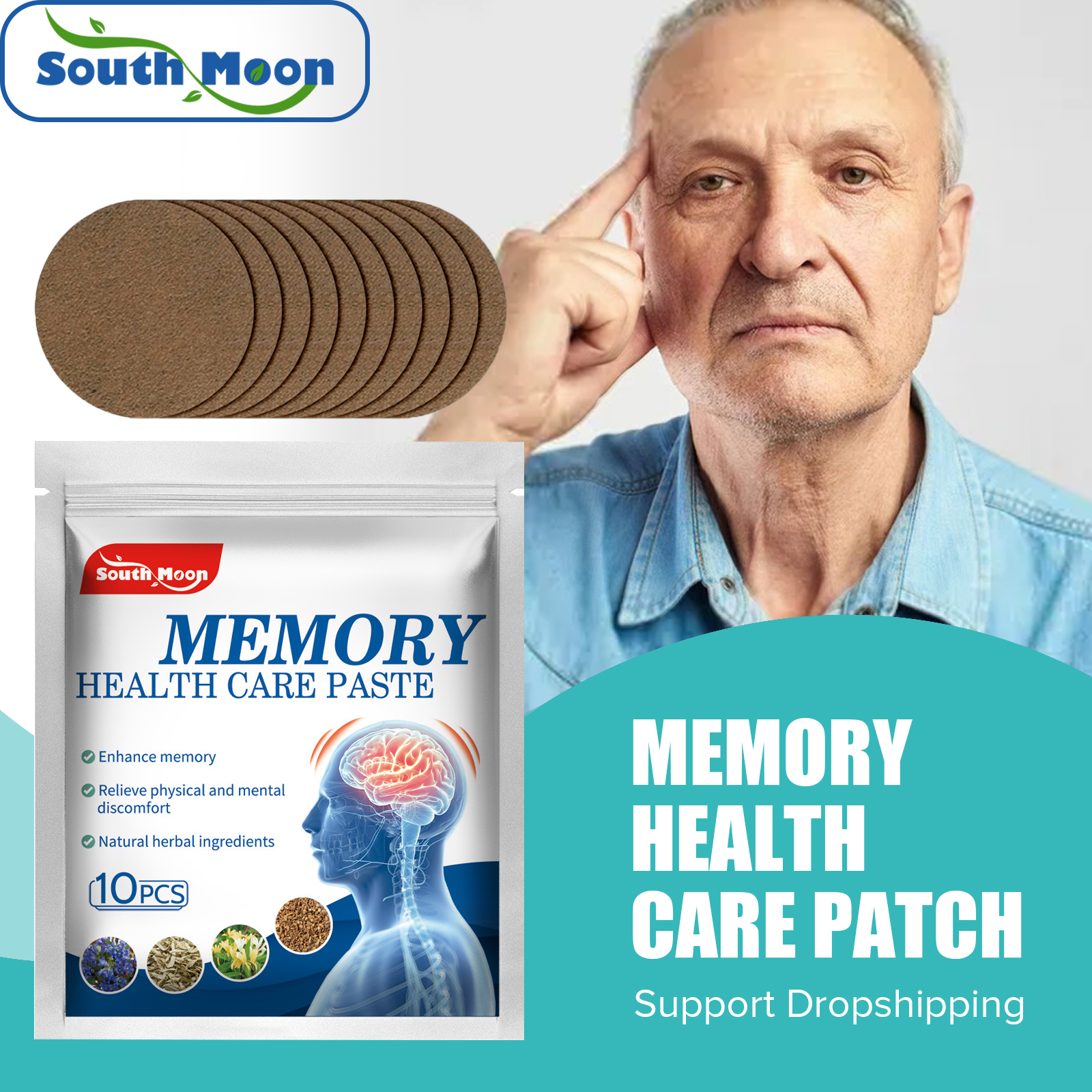 Best of South Moon Memory Enhancement Patch Poor Memory Loss Solution Treatment Forgetfulness Effective Wake Up Brain Paste Health Care Reviews & Tips